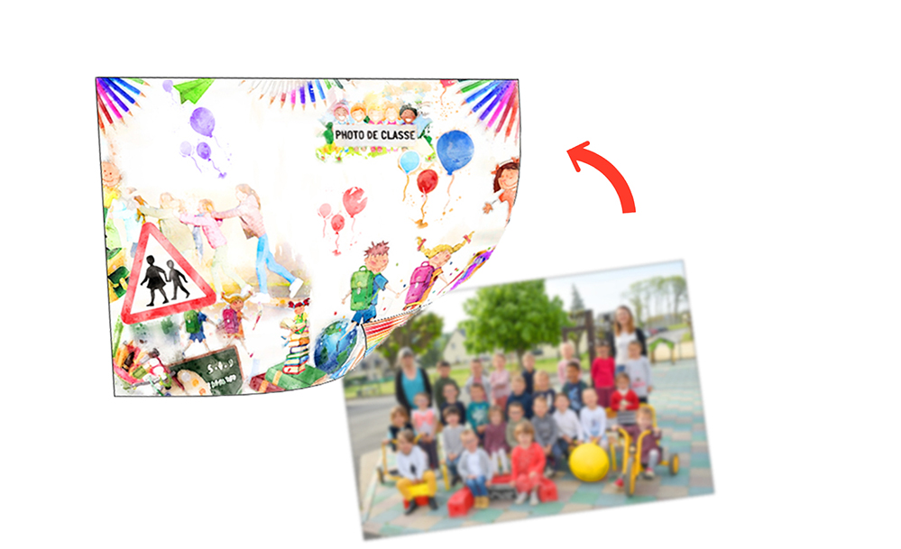 mise en pochette et tri des photos scolaire